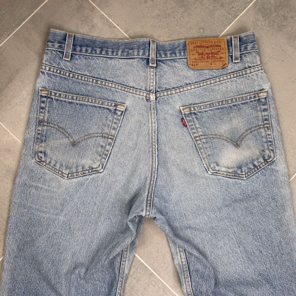 VTG Levi's 517 Men's 34x30 Y2K Boot Cut Jeans 2001 Made in Mexico
